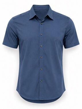 J Campbell Los Angeles Blue Cotton Button Up Shirt Men’s Medium